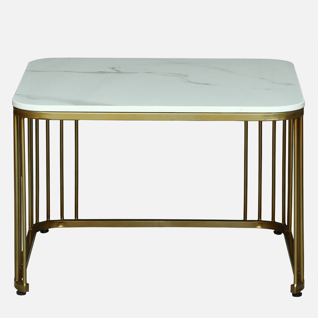 Square Gold Finished Coffee Table /Center Table (Set of 2)
