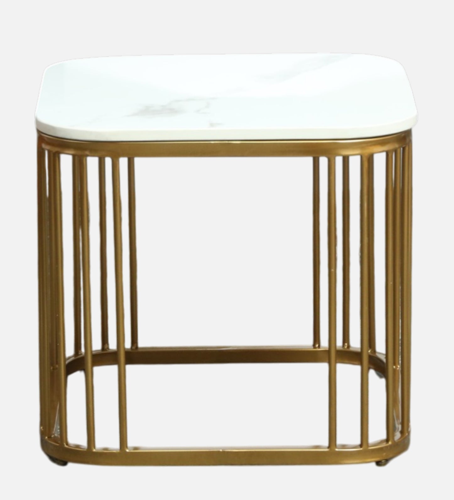 Square Gold Finished Coffee Table /Center Table (Set of 2)