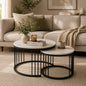 Modern Black Finished Coffee Table/ Center Table Set for Living Room
