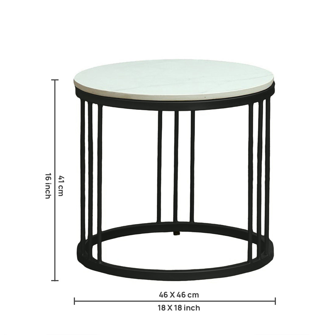 Modern Black Finished Coffee Table/ Center Table Set for Living Room