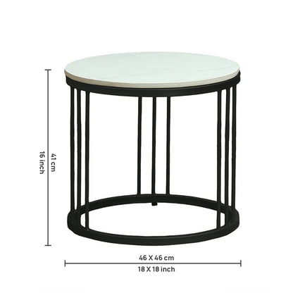 Modern Black Finished Coffee Table/ Center Table Set for Living Room