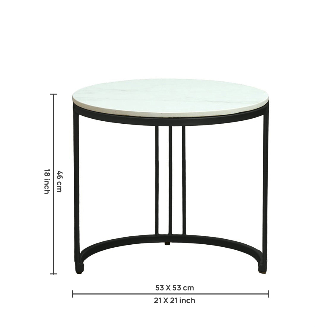 Modern Black Finished Coffee Table/ Center Table Set for Living Room