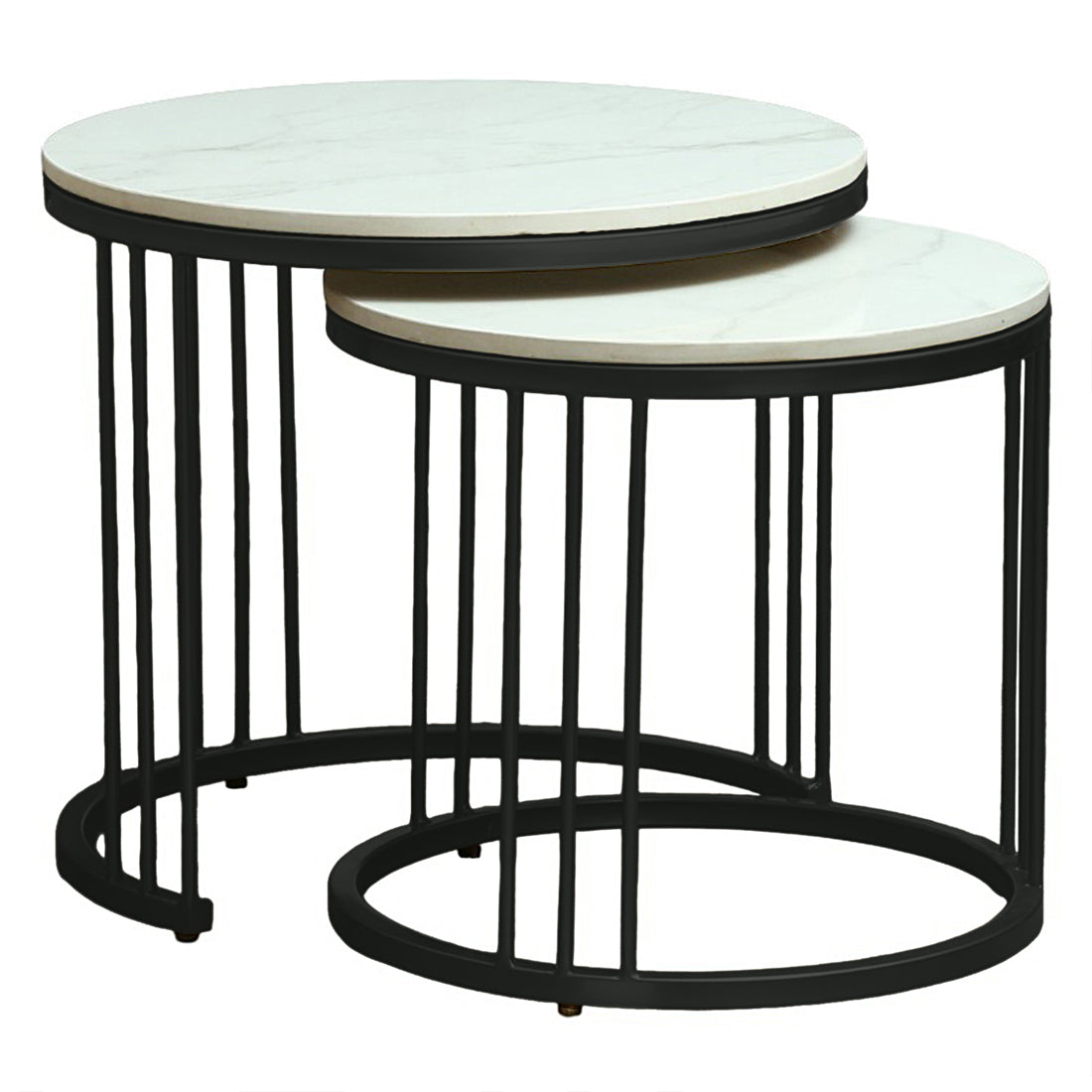 Modern Black Finished Coffee Table/ Center Table Set for Living Room