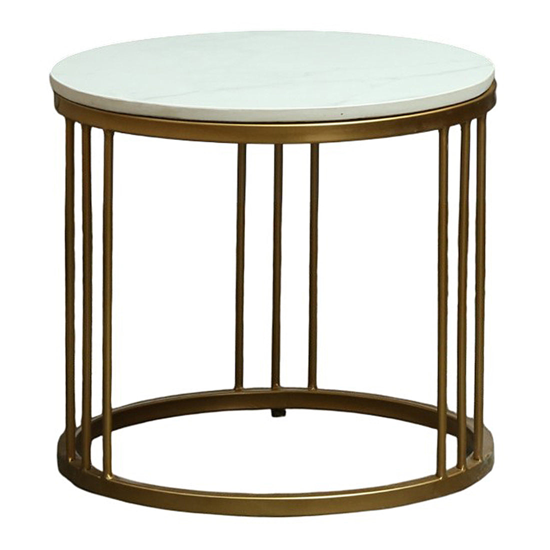 Round  Gold Finished Coffee Table /Center Table (Set of 2) (Copy) (Copy)
