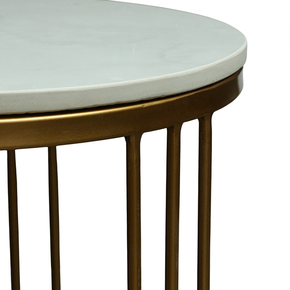 Round  Gold Finished Coffee Table /Center Table (Set of 2) (Copy) (Copy)