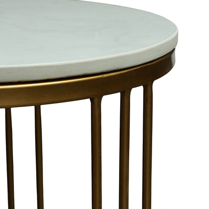 Round  Gold Finished Coffee Table /Center Table (Set of 2) (Copy) (Copy)