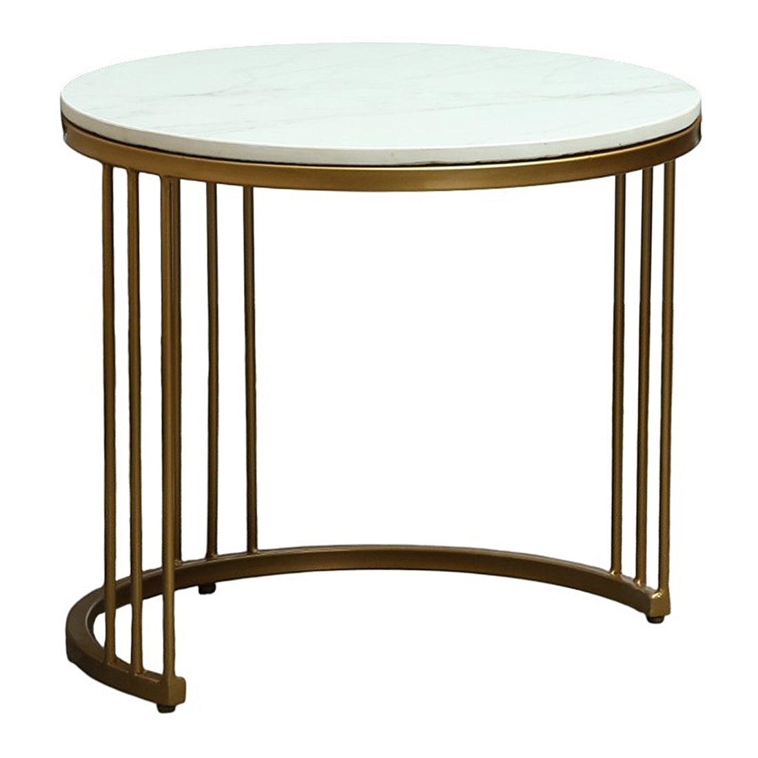 Round  Gold Finished Coffee Table /Center Table (Set of 2) (Copy) (Copy)