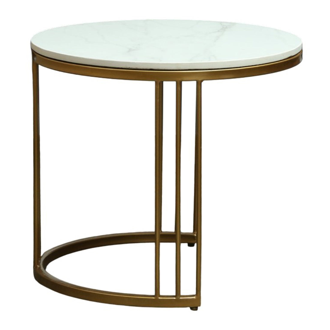 Round  Gold Finished Coffee Table /Center Table (Set of 2) (Copy) (Copy)