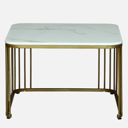 Square Gold Finished Coffee Table /Center Table (Set of 2)