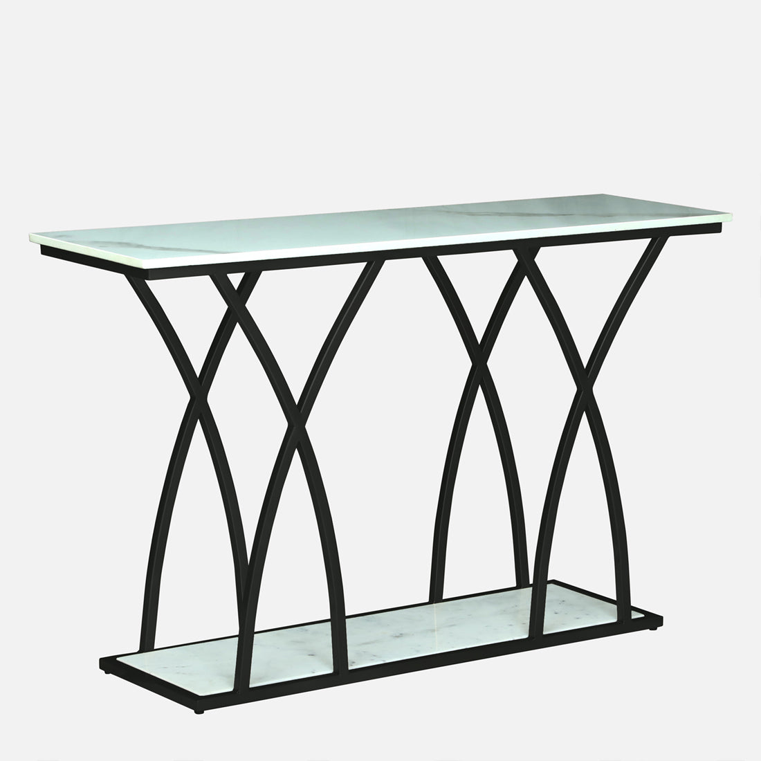 Designer Black Finished Console Table for Living Room & Foyer
