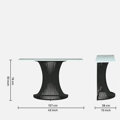 Designer Black Finished Console Table for Living Room & Foyer