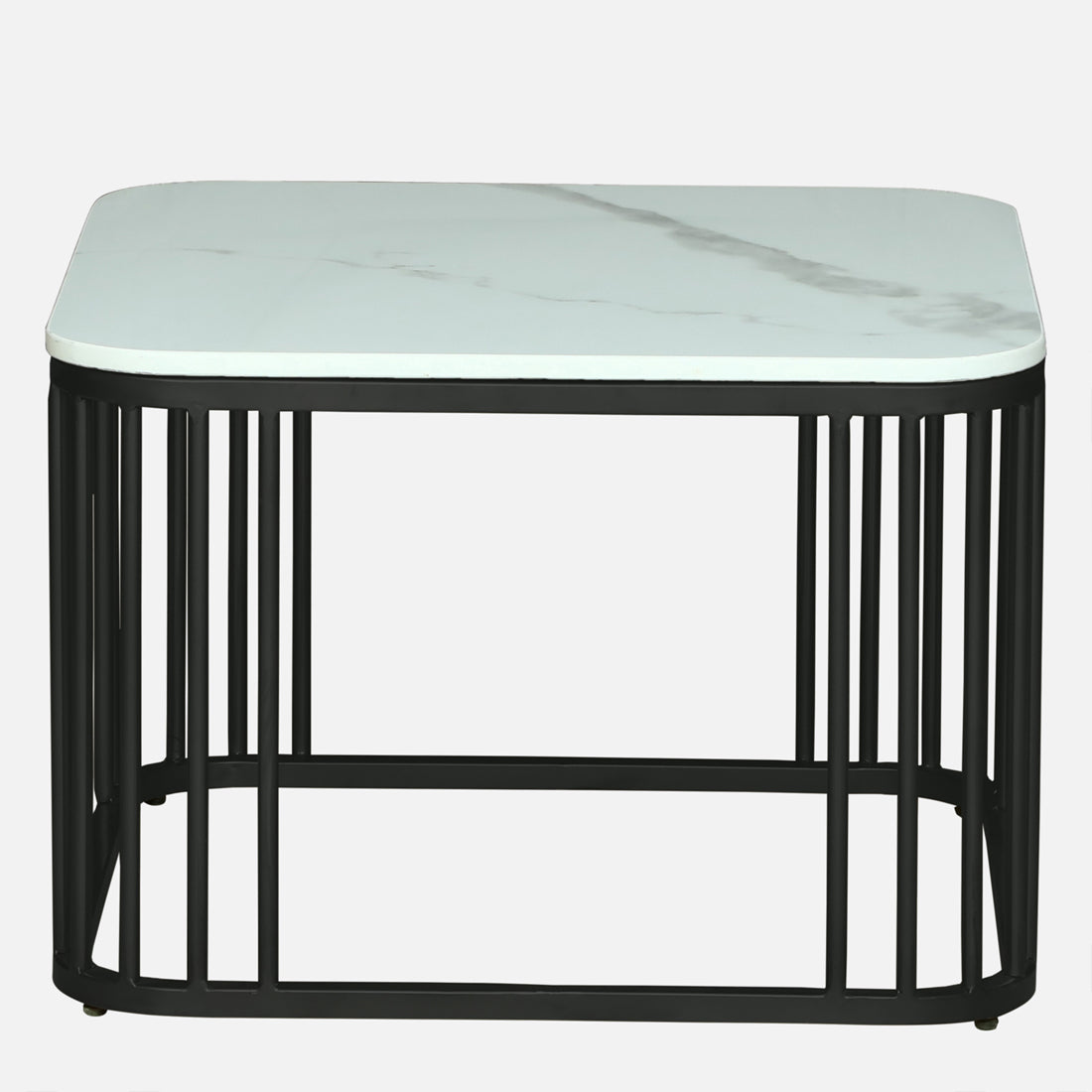 Modern Square  Black Finished Nesting Coffee Table /Center Table  (Set of 2)