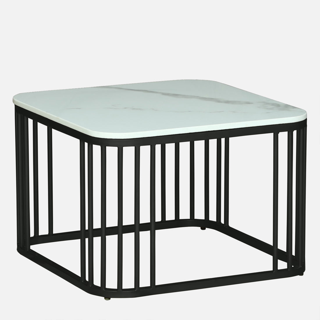 Modern Square  Black Finished Nesting Coffee Table /Center Table  (Set of 2)