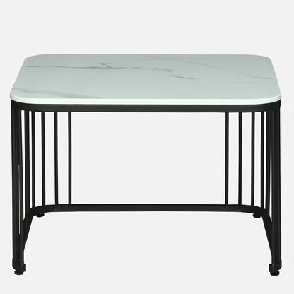 Square  Gold Finished Coffee Table /Center Table (Set of 2)