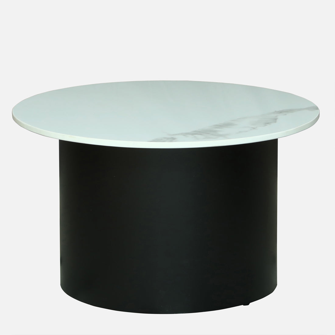 Round  Black Finished Nesting Coffee Table /Center Table (Set of 2)
