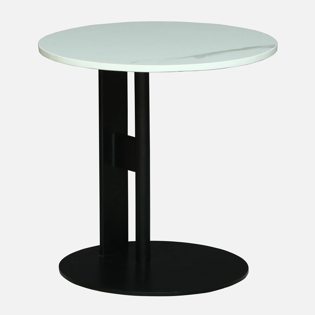 Round  Black Finished Nesting Coffee Table /Center Table (Set of 2)