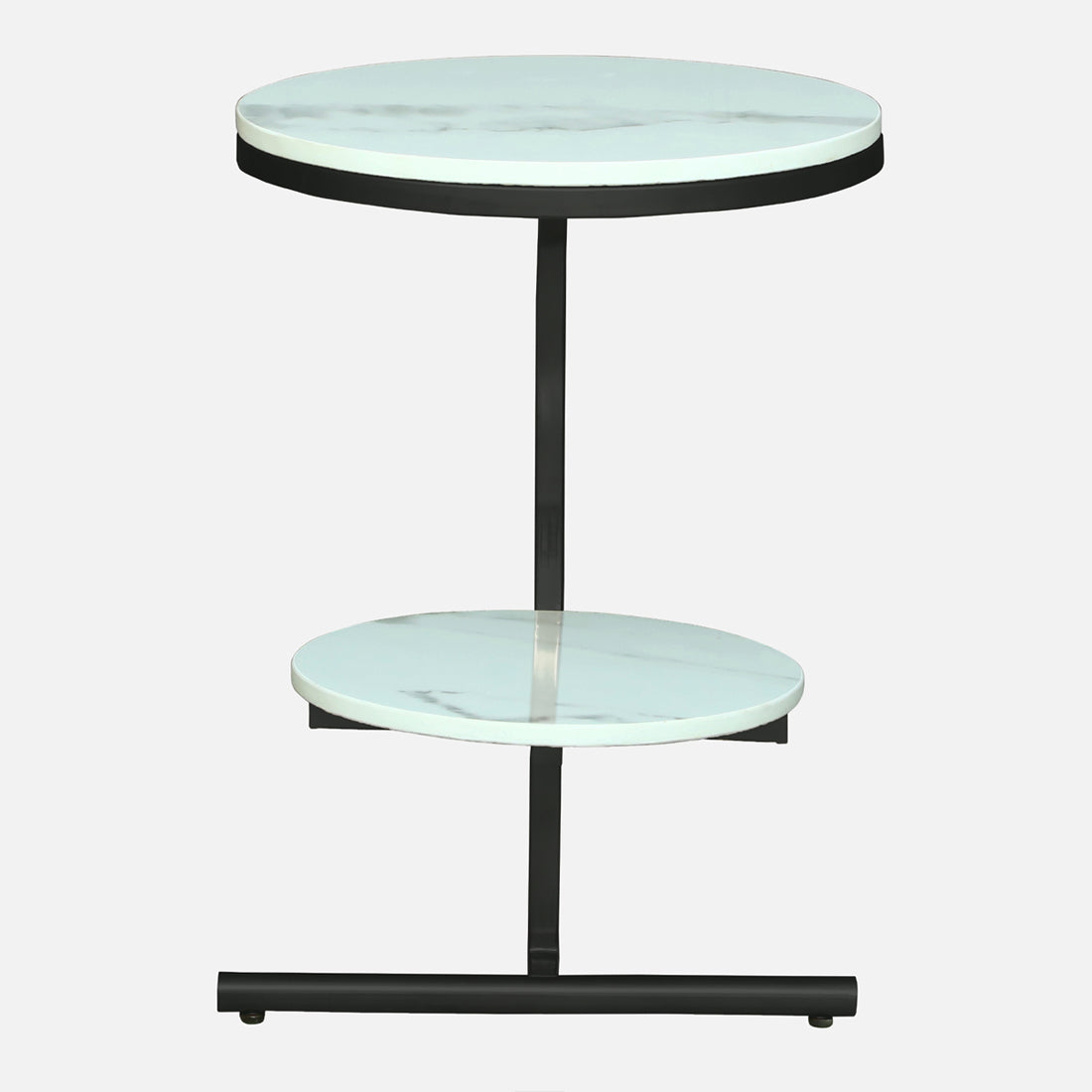 Round Black Finished End Table /Side Table