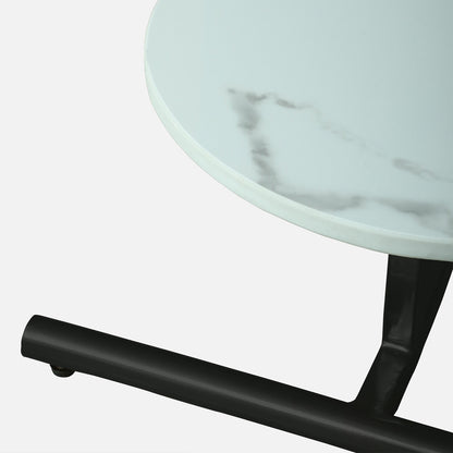 Round Black Finished End Table /Side Table