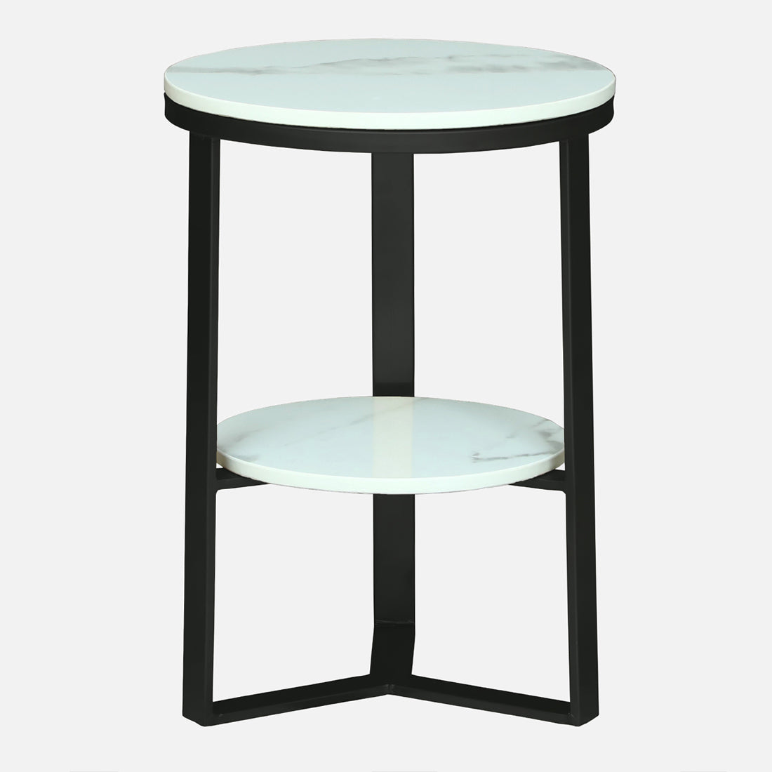 Round  Black Finished End Table /Side Table