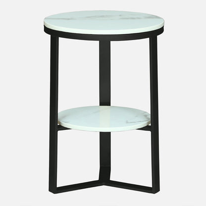 Round  Black Finished End Table /Side Table