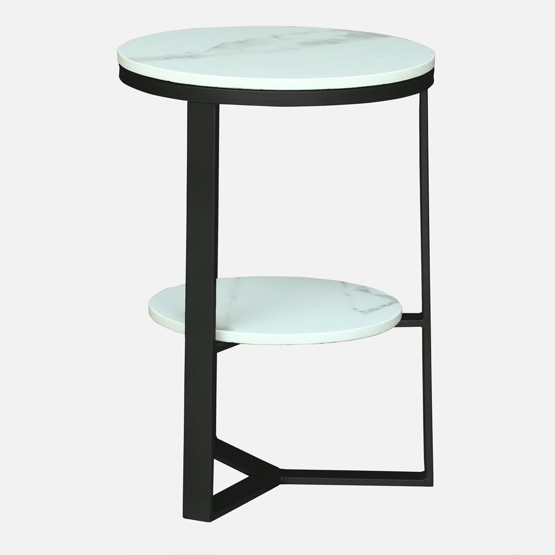 Round  Black Finished End Table /Side Table