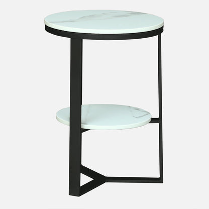 Round  Black Finished End Table /Side Table