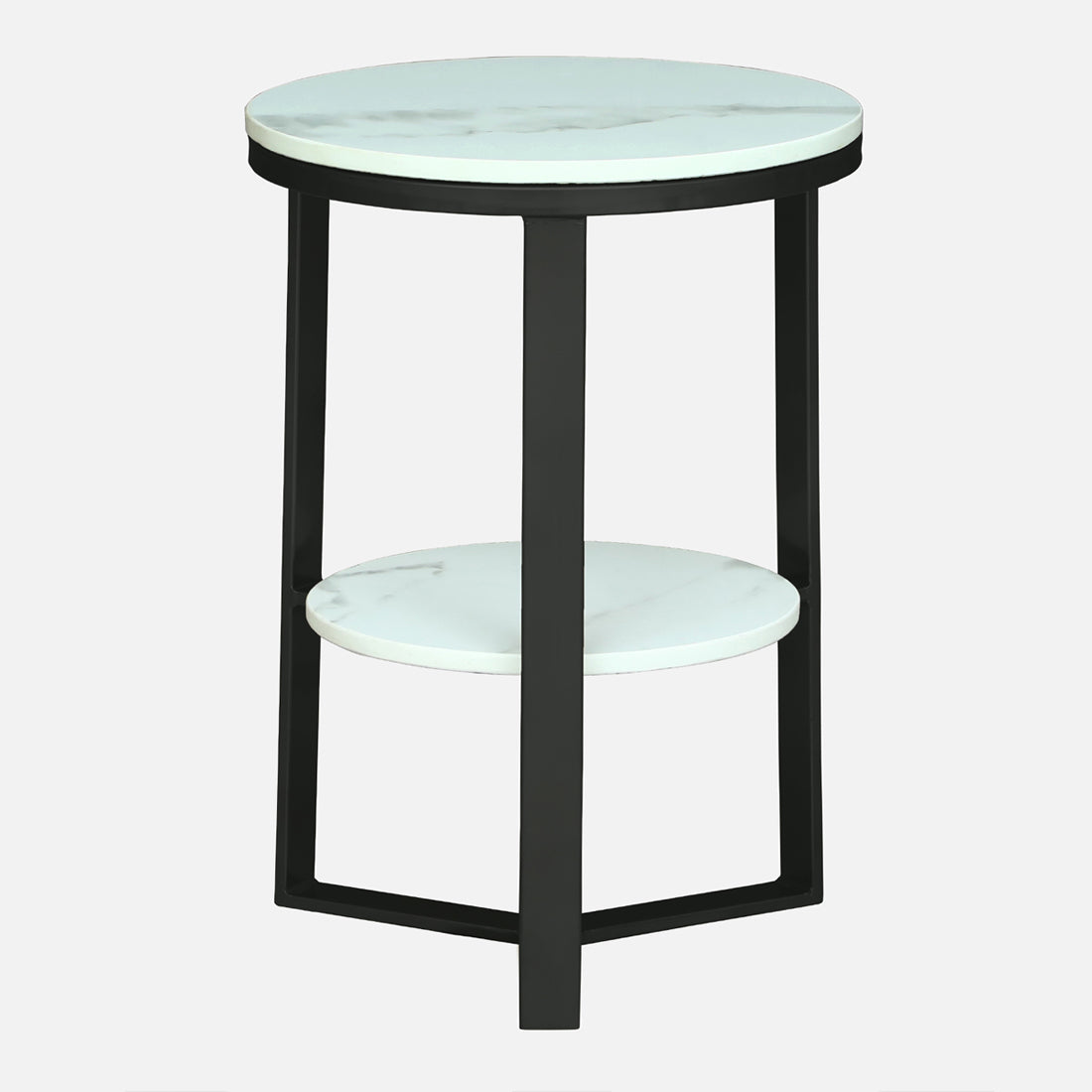 Round  Black Finished End Table /Side Table