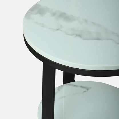 Round  Black Finished End Table /Side Table