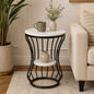 Round  Black  Finished Side Table /End Table