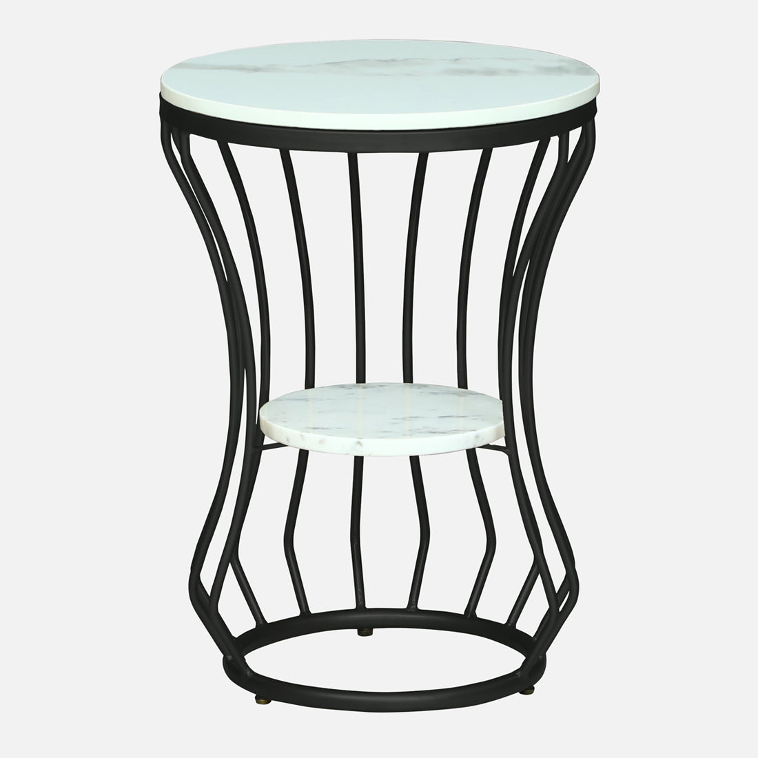 Round  Black  Finished Side Table /End Table