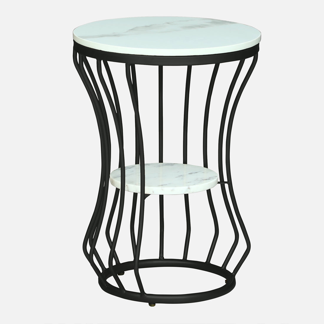 Round  Black  Finished Side Table /End Table