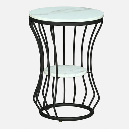 Round  Black  Finished Side Table /End Table