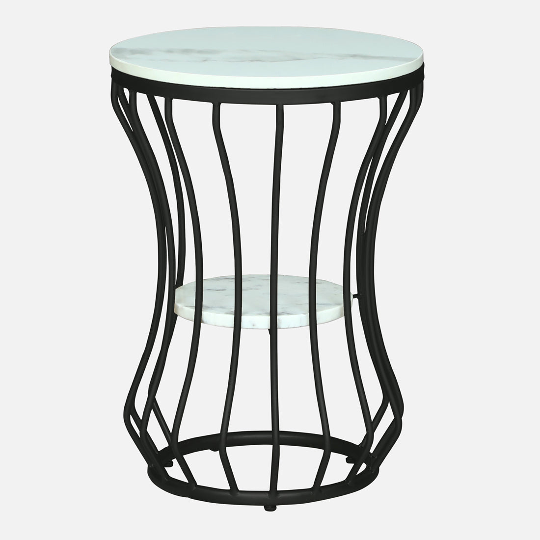 Round  Black  Finished Side Table /End Table