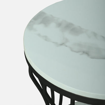 Round  Black  Finished Side Table /End Table