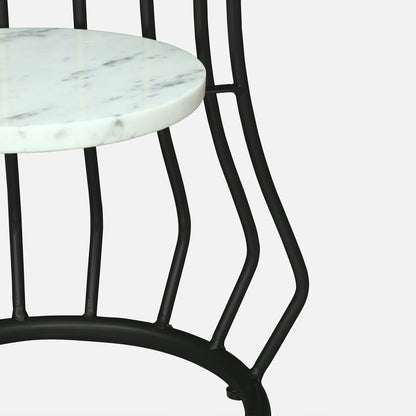 Round  Black  Finished Side Table /End Table