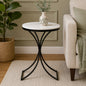 Round  Black Finished End Table /side Table