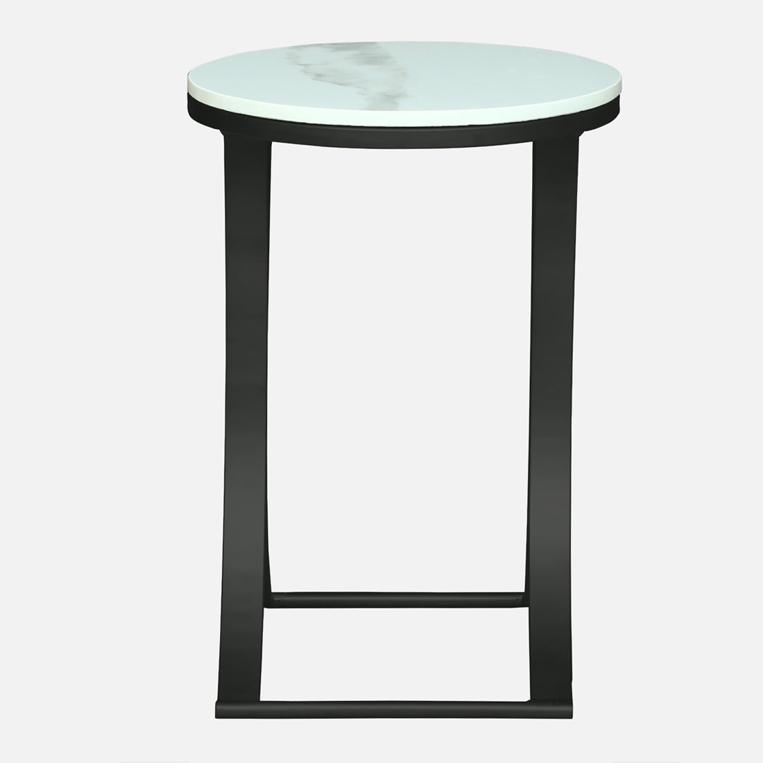 Round  Black Finished End Table /side Table