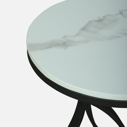 Round  Black Finished End Table /side Table