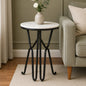 Round  Black Finished End Table /Side  Table