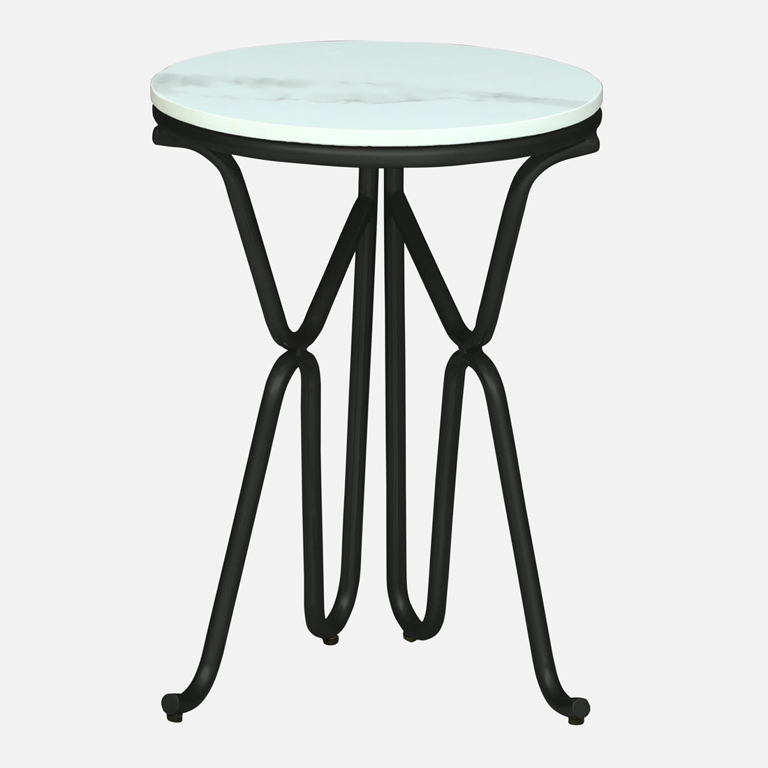 Round  Black Finished End Table /Side  Table