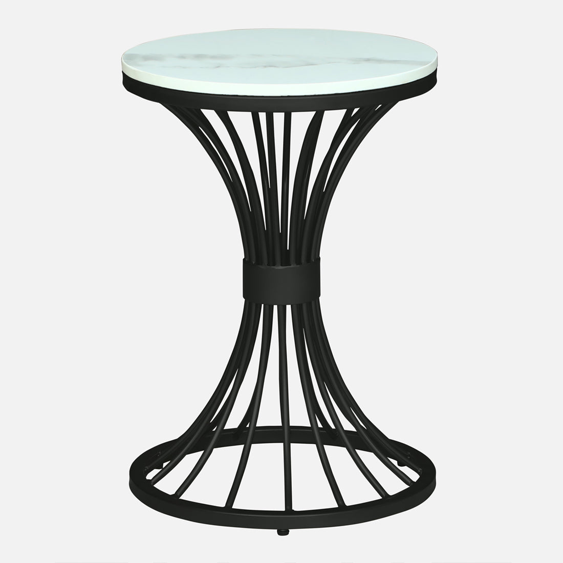 Round  Black Finished Side Table /End Table