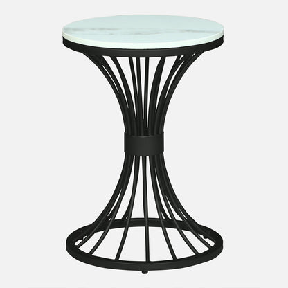 Round  Black Finished Side Table /End Table