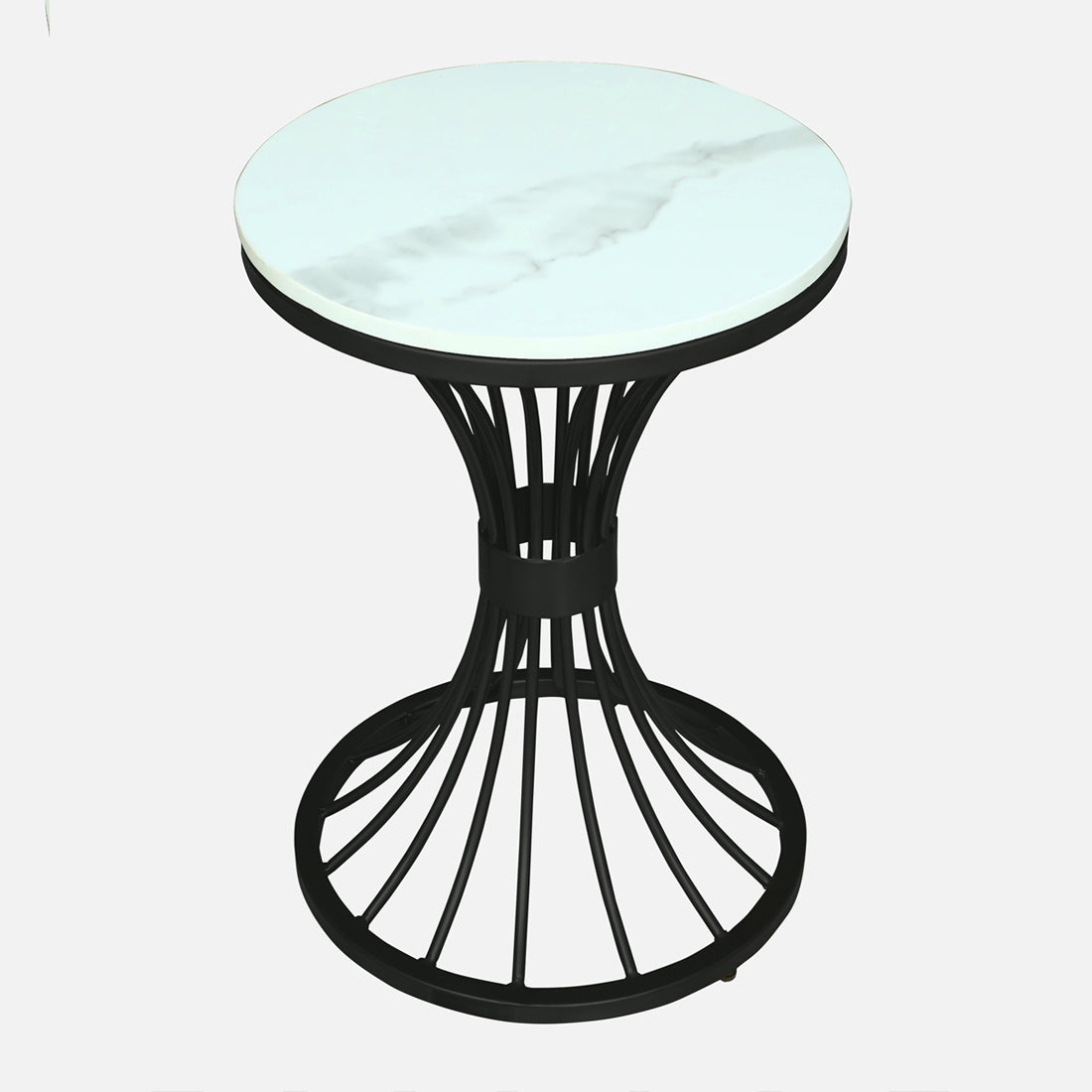 Round  Black Finished Side Table /End Table