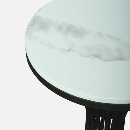 Round  Black Finished Side Table /End Table