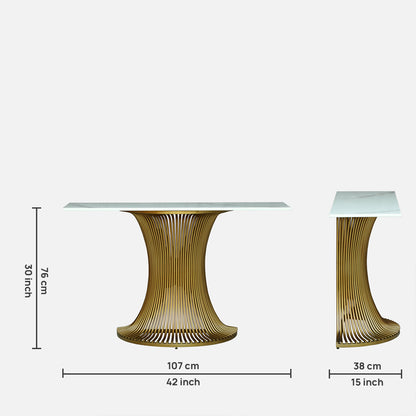 Elegent Gold Finished Console Table for Living Room & Foyer