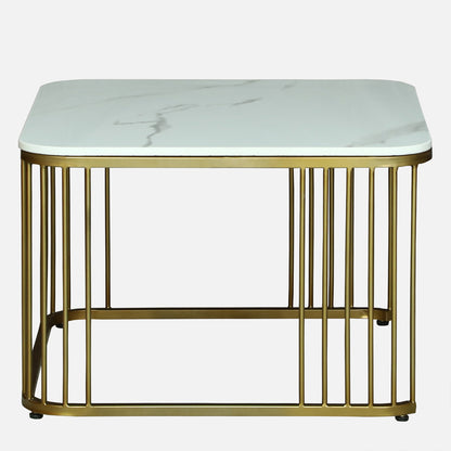 Square Modern  Gold Finished Nesting Coffee Table /Center Table
