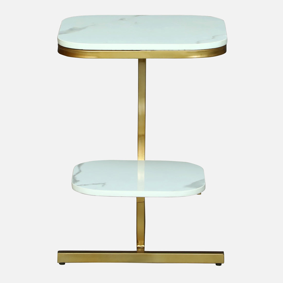 Square  Gold Finished End Table /Side Table
