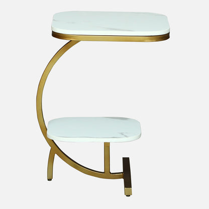 Square  Gold Finished End Table /Side Table