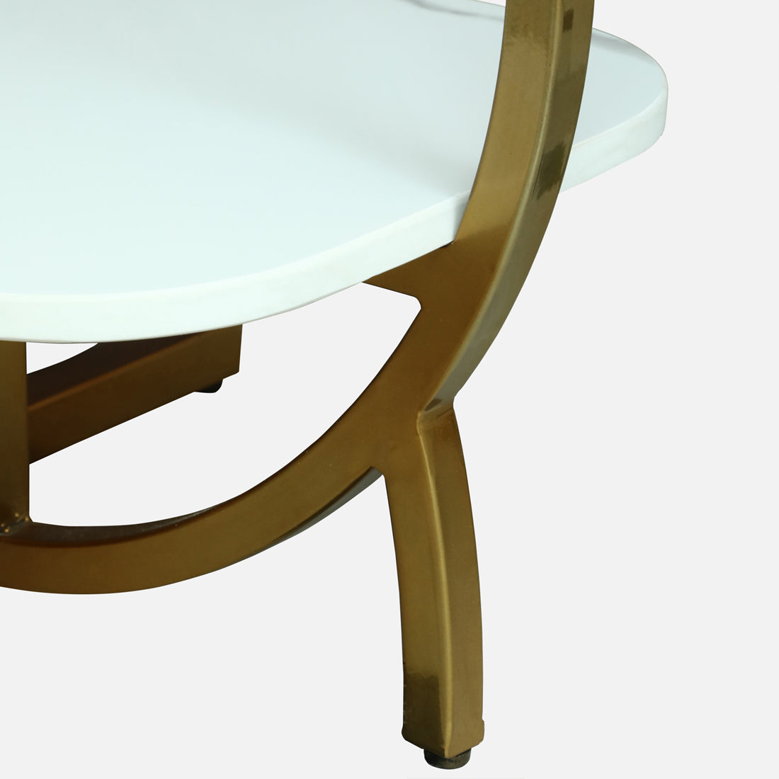 Square  Gold Finished End Table /Side Table