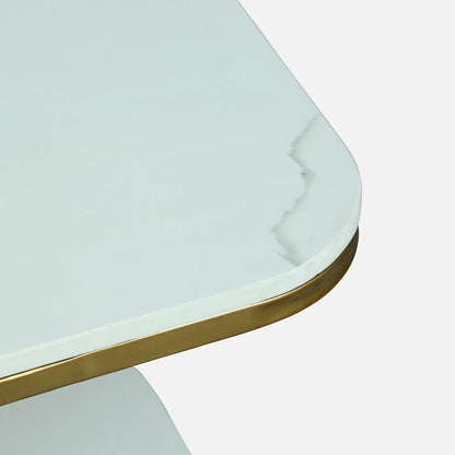 Square  Gold Finished End Table /Side Table